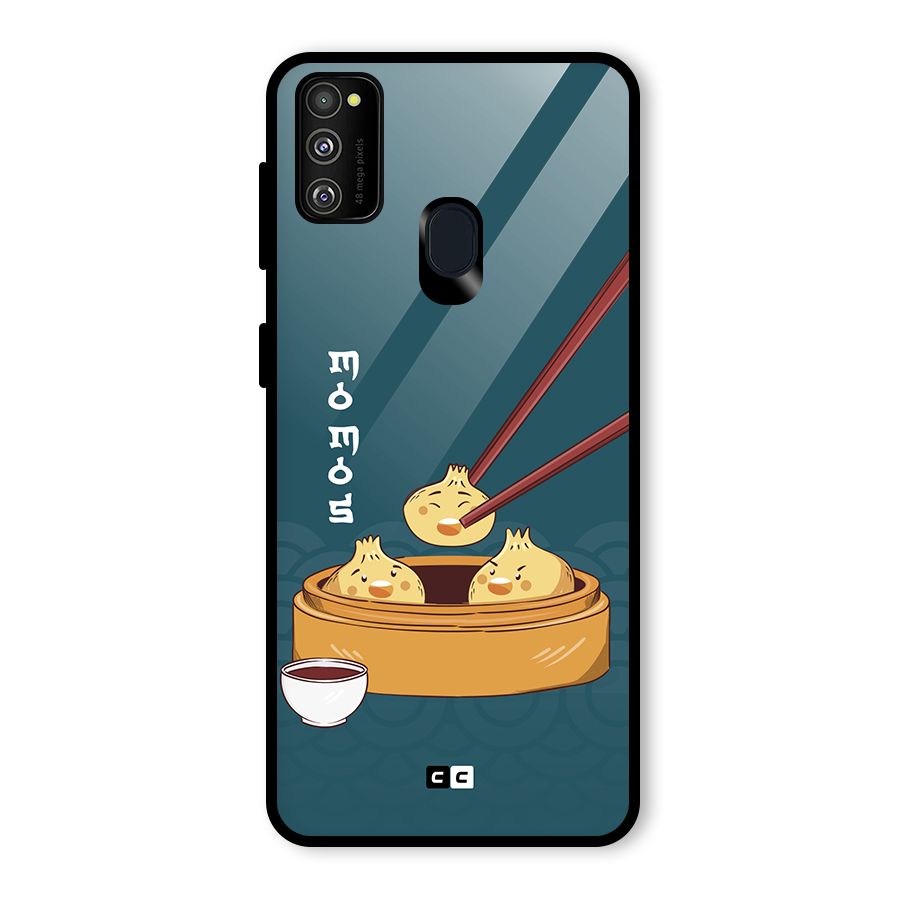 Momos Lover Glass Back Case for Galaxy M30s