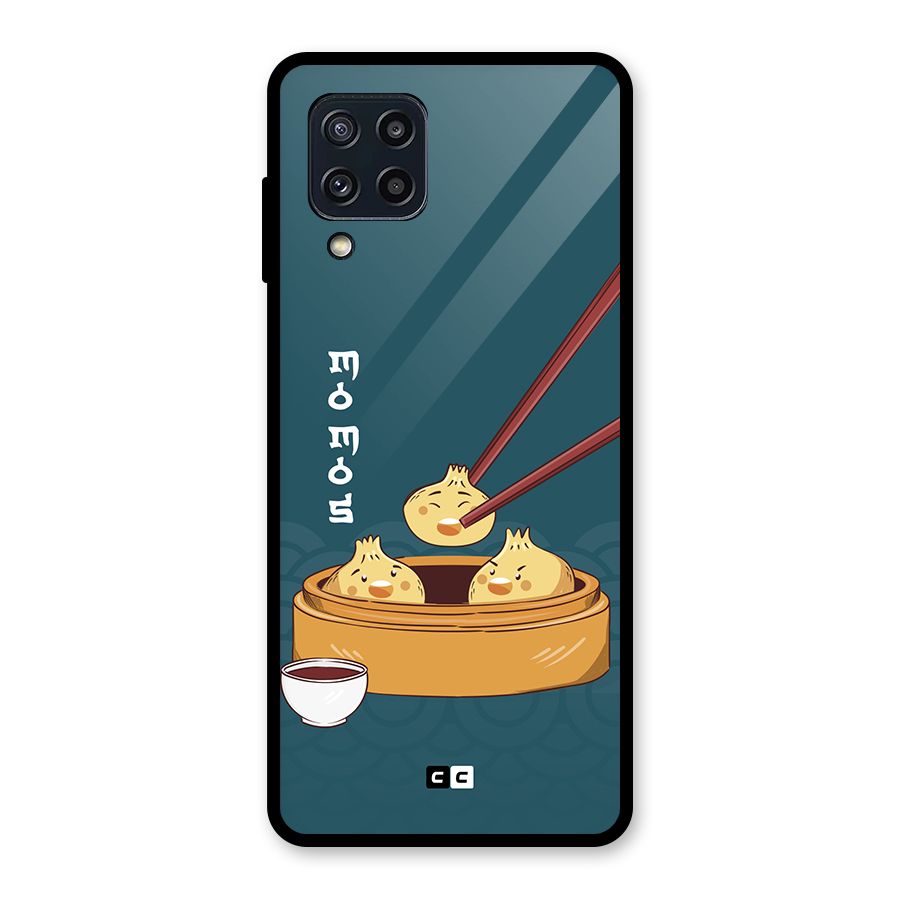 Momos Lover Glass Back Case for Galaxy M32