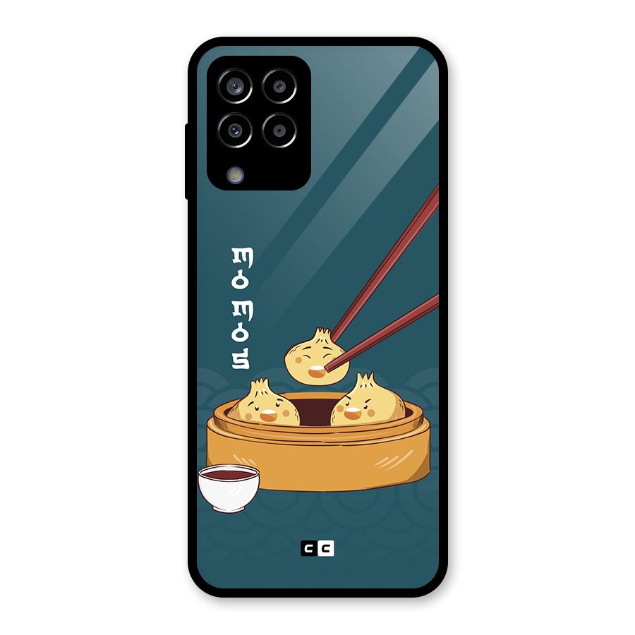 Momos Lover Glass Back Case for Galaxy M33