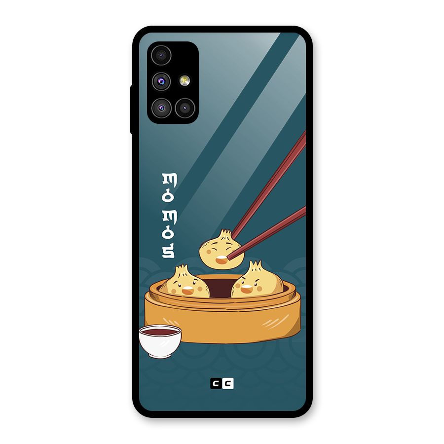 Momos Lover Glass Back Case for Galaxy M51