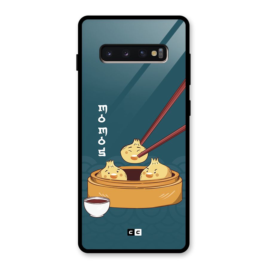 Momos Lover Glass Back Case for Galaxy S10 Plus