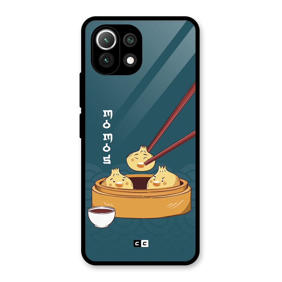 Momos Lover Glass Back Case for Mi 11 Lite NE 5G