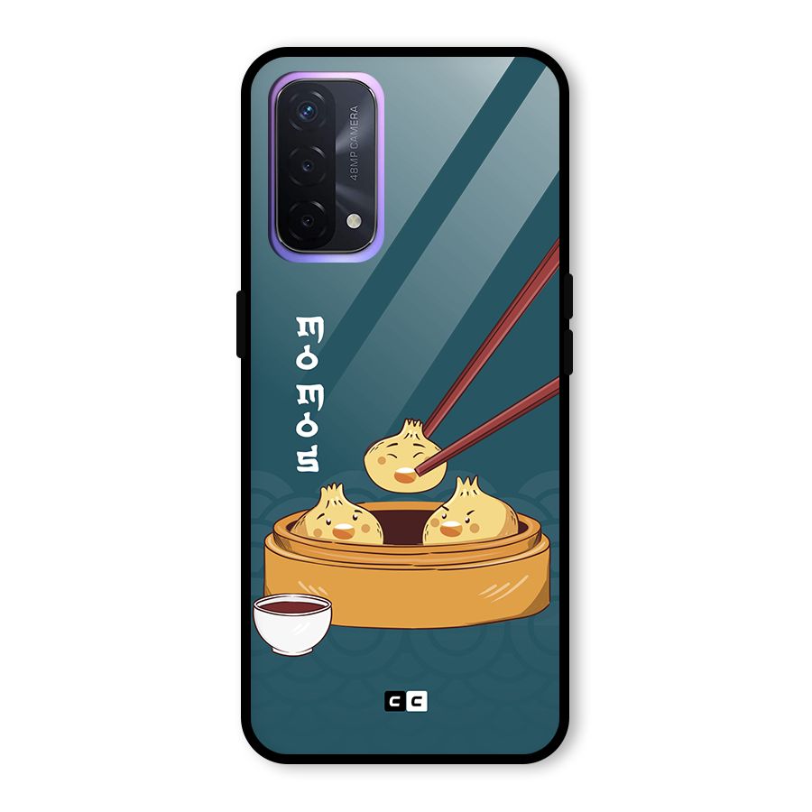 Momos Lover Glass Back Case for Oppo A74 5G