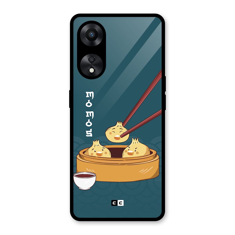Momos Lover Glass Back Case for Oppo A78
