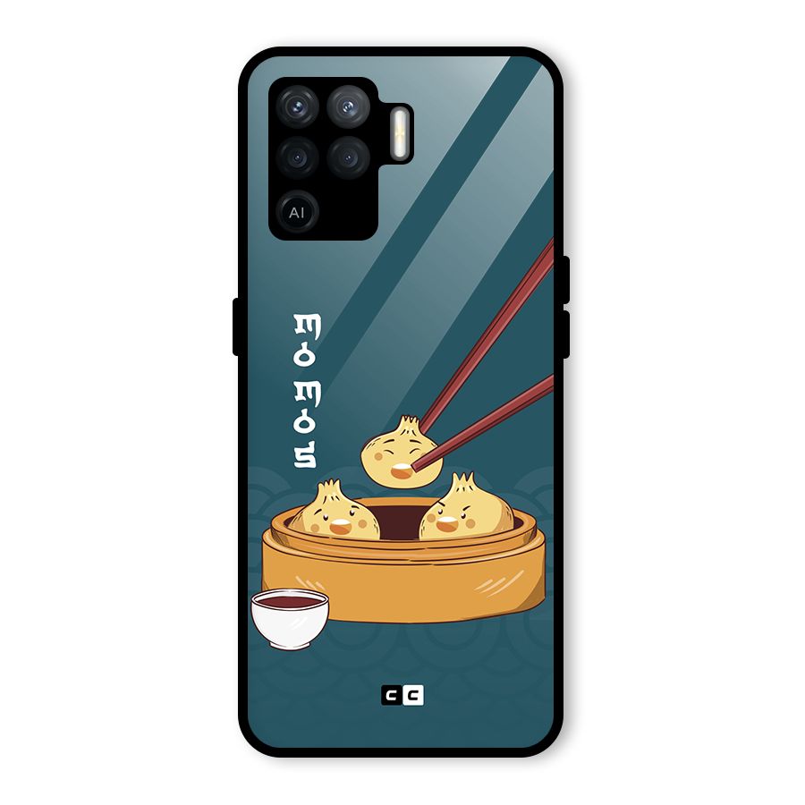 Momos Lover Glass Back Case for Oppo F19 Pro