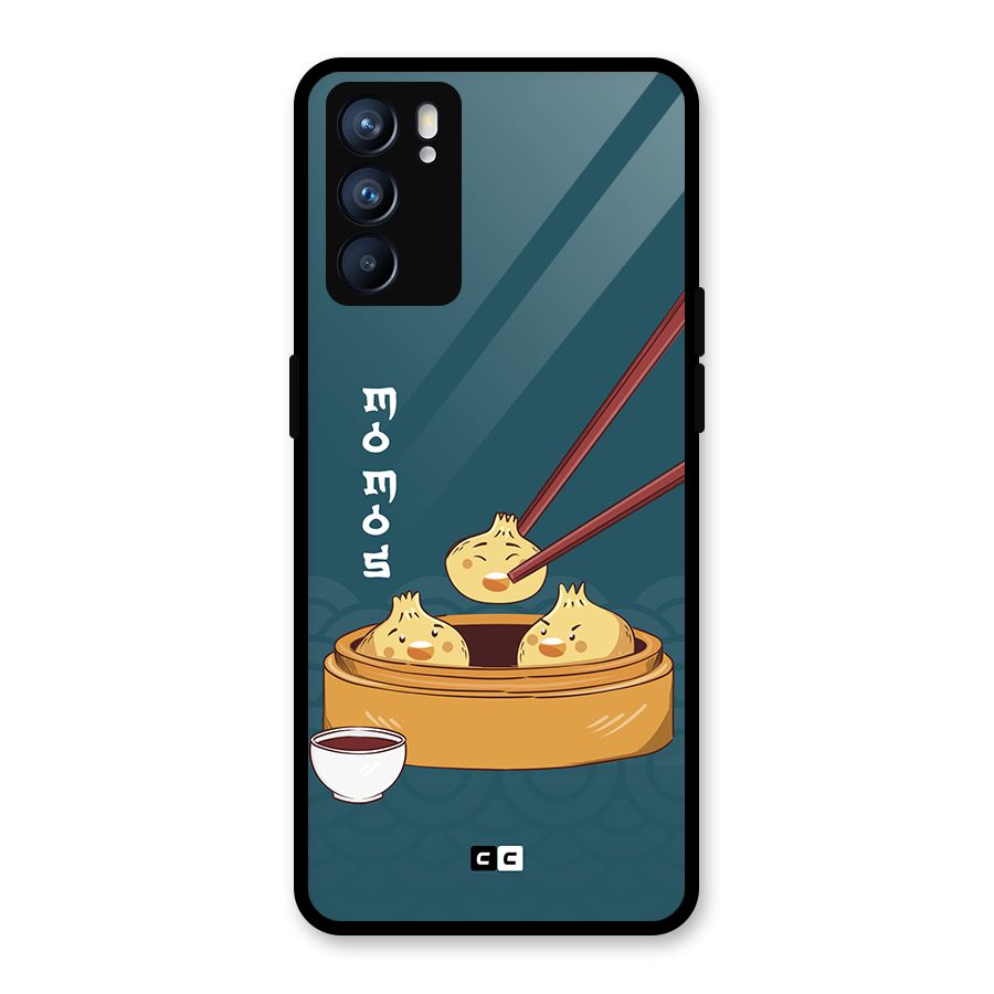 Momos Lover Glass Back Case for Oppo Reno6 5G