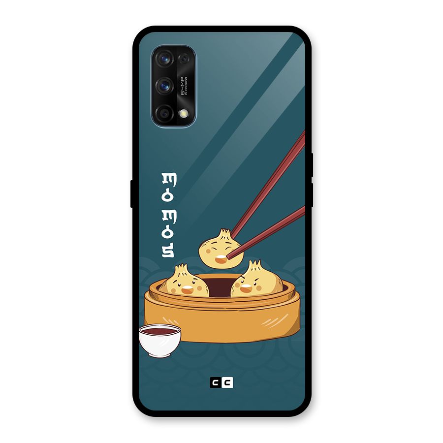 Momos Lover Glass Back Case for Realme 7 Pro