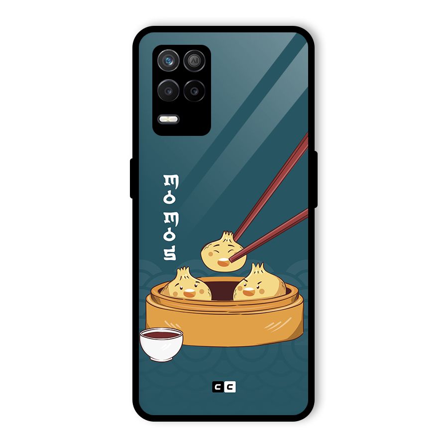 Momos Lover Glass Back Case for Realme 8s 5G