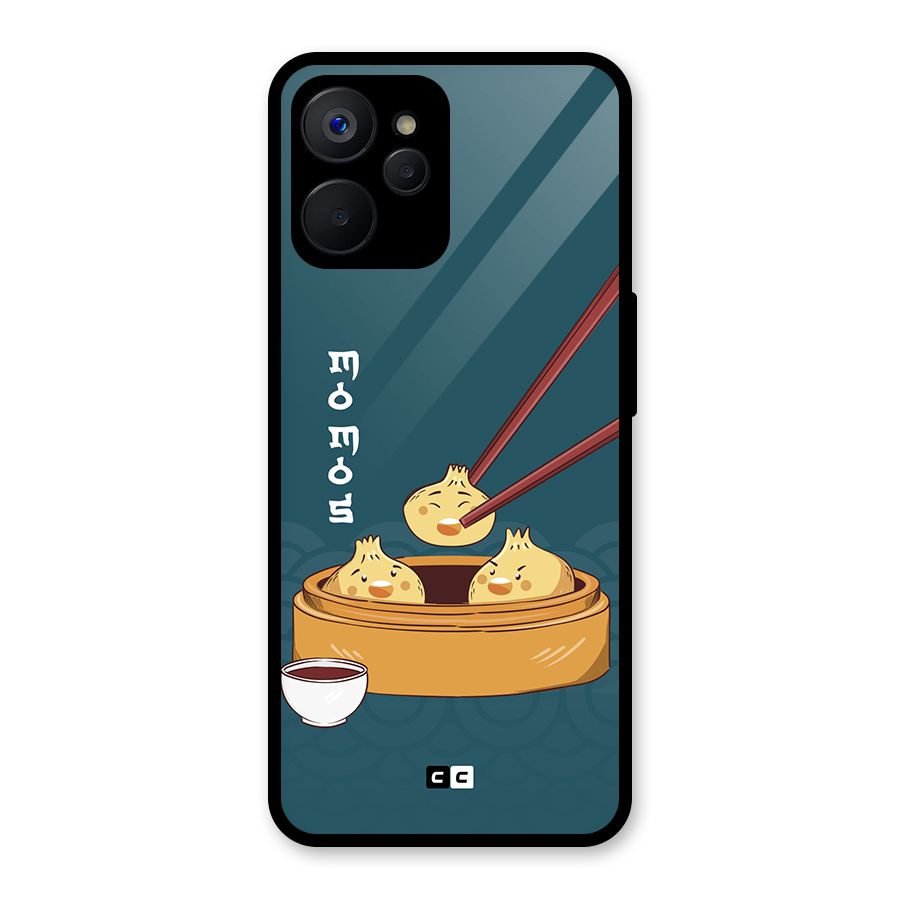 Momos Lover Glass Back Case for Realme 9i 5G
