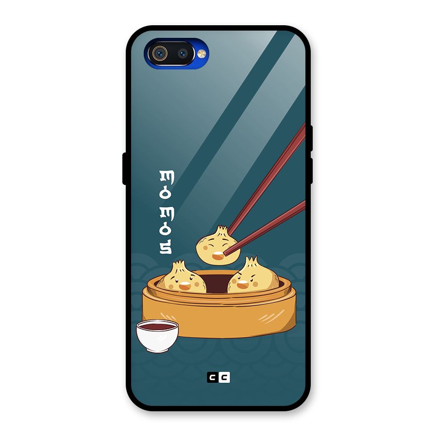 Momos Lover Glass Back Case for Realme C2