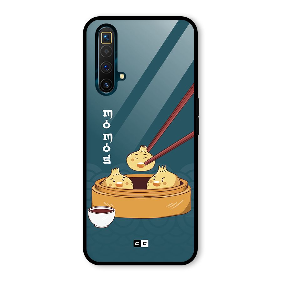 Momos Lover Glass Back Case for Realme X3