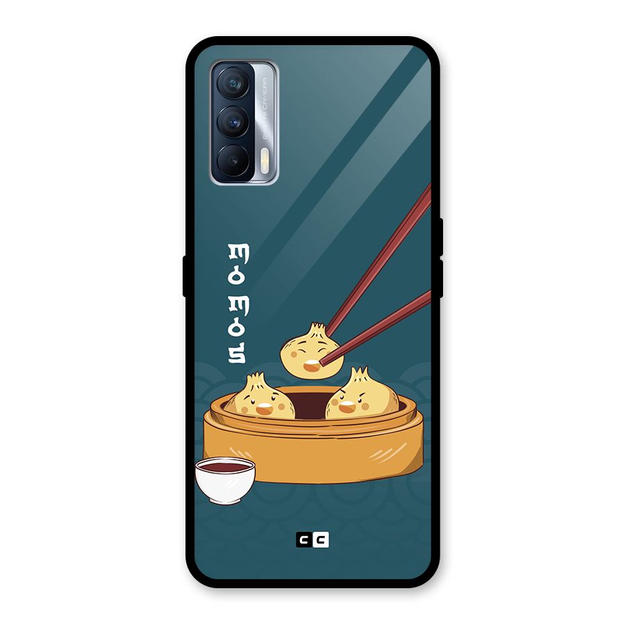 Momos Lover Glass Back Case for Realme X7