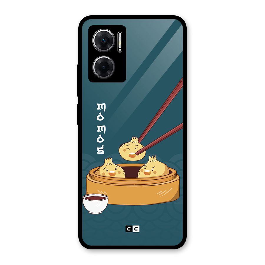 Momos Lover Glass Back Case for Redmi 11 Prime 5G