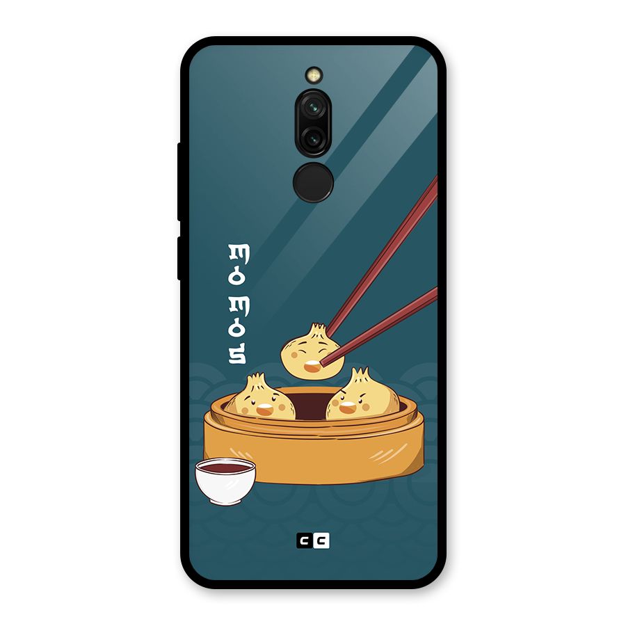 Momos Lover Glass Back Case for Redmi 8