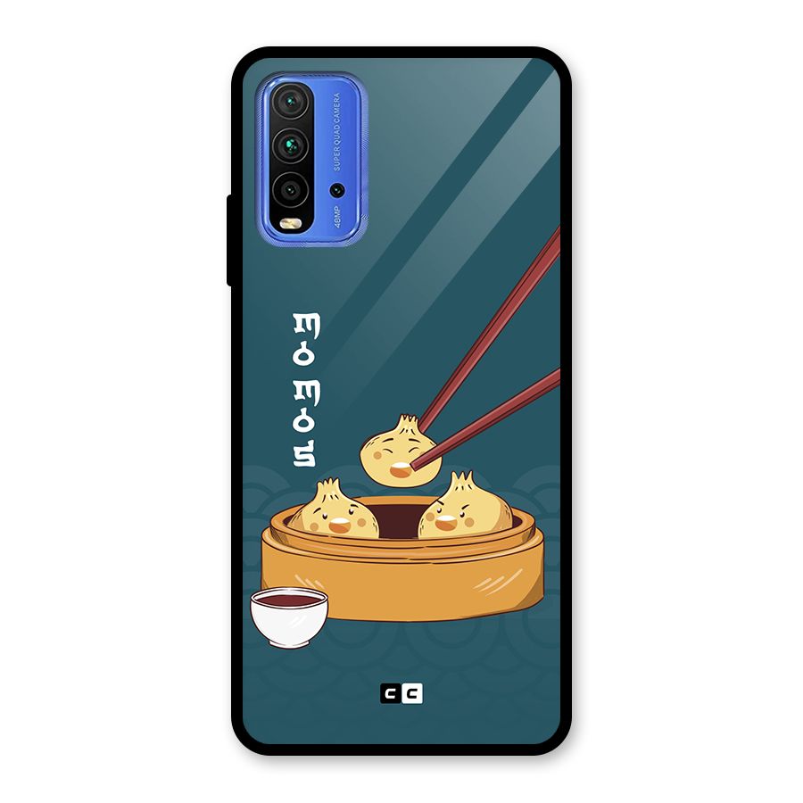 Momos Lover Glass Back Case for Redmi 9 Power