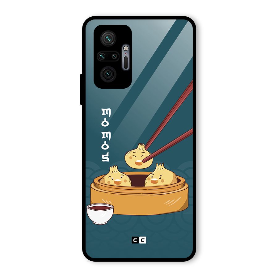 Momos Lover Glass Back Case for Redmi Note 10 Pro Max