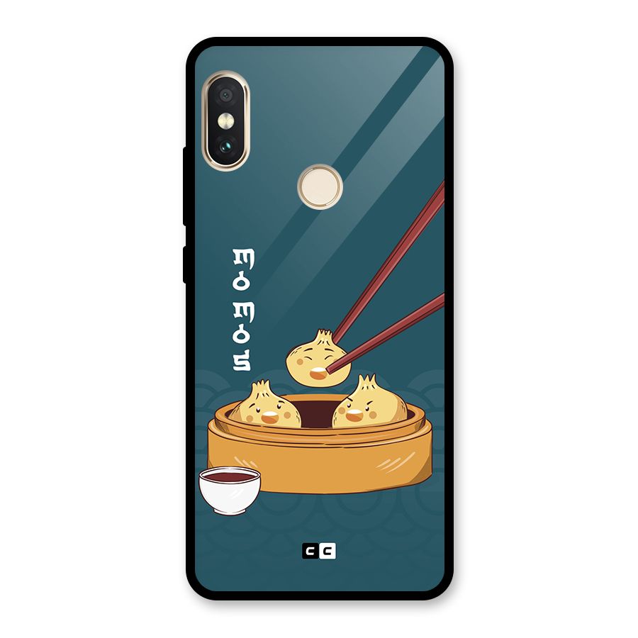 Momos Lover Glass Back Case for Redmi Note 5 Pro