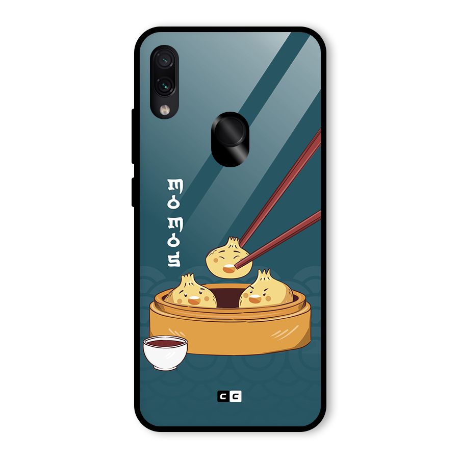Momos Lover Glass Back Case for Redmi Note 7 Pro