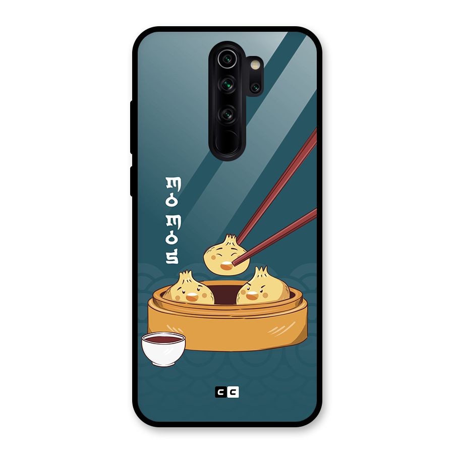 Momos Lover Glass Back Case for Redmi Note 8 Pro
