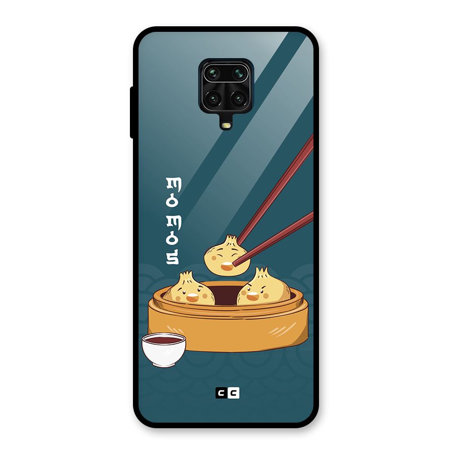 Momos Lover Glass Back Case for Redmi Note 9 Pro