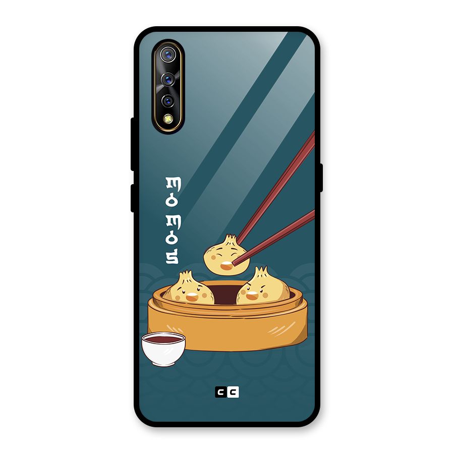 Momos Lover Glass Back Case for Vivo S1