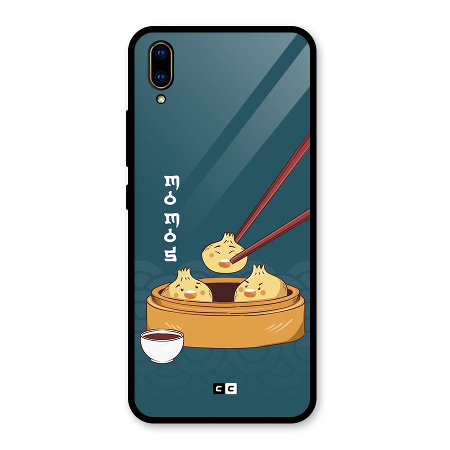 Momos Lover Glass Back Case for Vivo V11 Pro