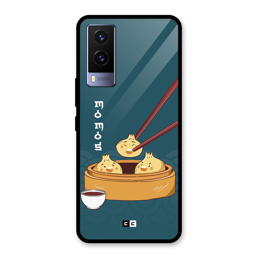 Momos Lover Glass Back Case for Vivo V21e 5G