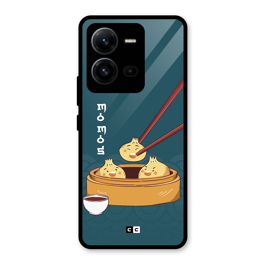 Momos Lover Glass Back Case for Vivo V25