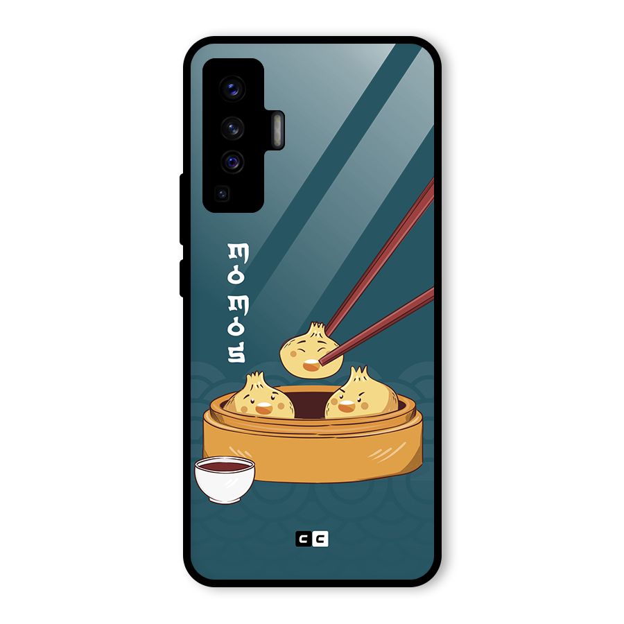 Momos Lover Glass Back Case for Vivo X50