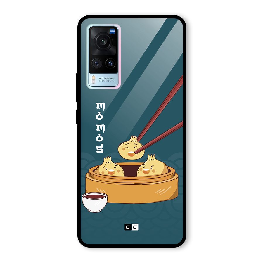 Momos Lover Glass Back Case for Vivo X60