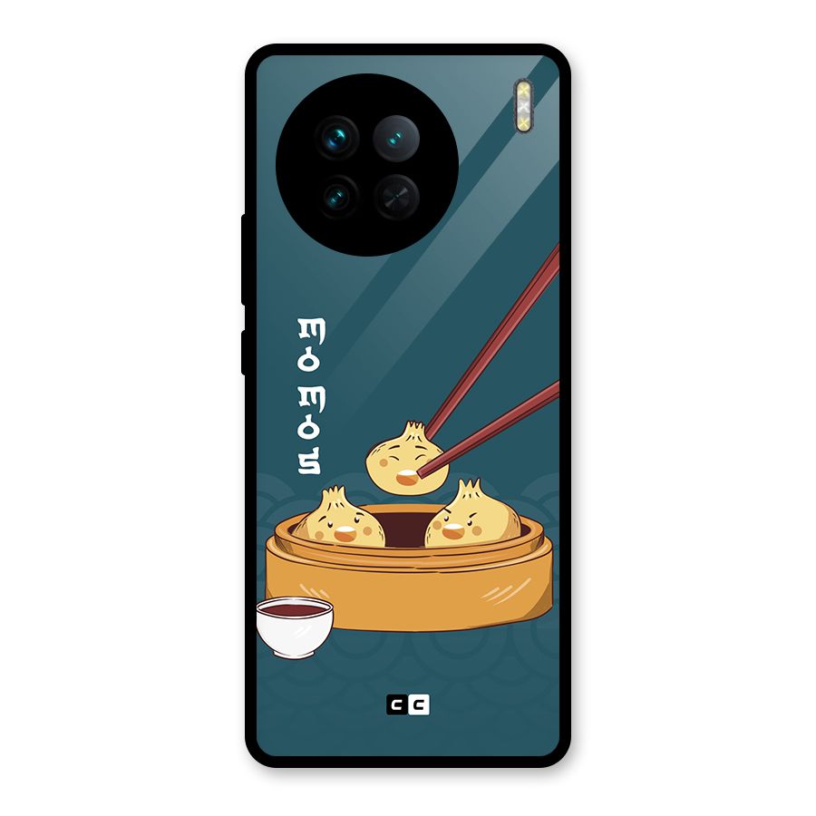 Momos Lover Glass Back Case for Vivo X90