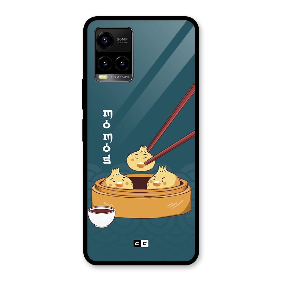 Momos Lover Glass Back Case for Vivo Y21T