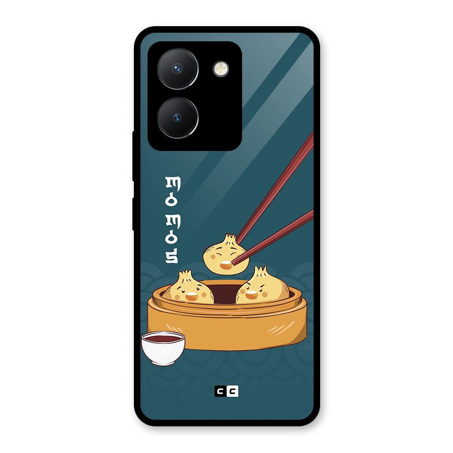 Momos Lover Glass Back Case for Vivo Y36
