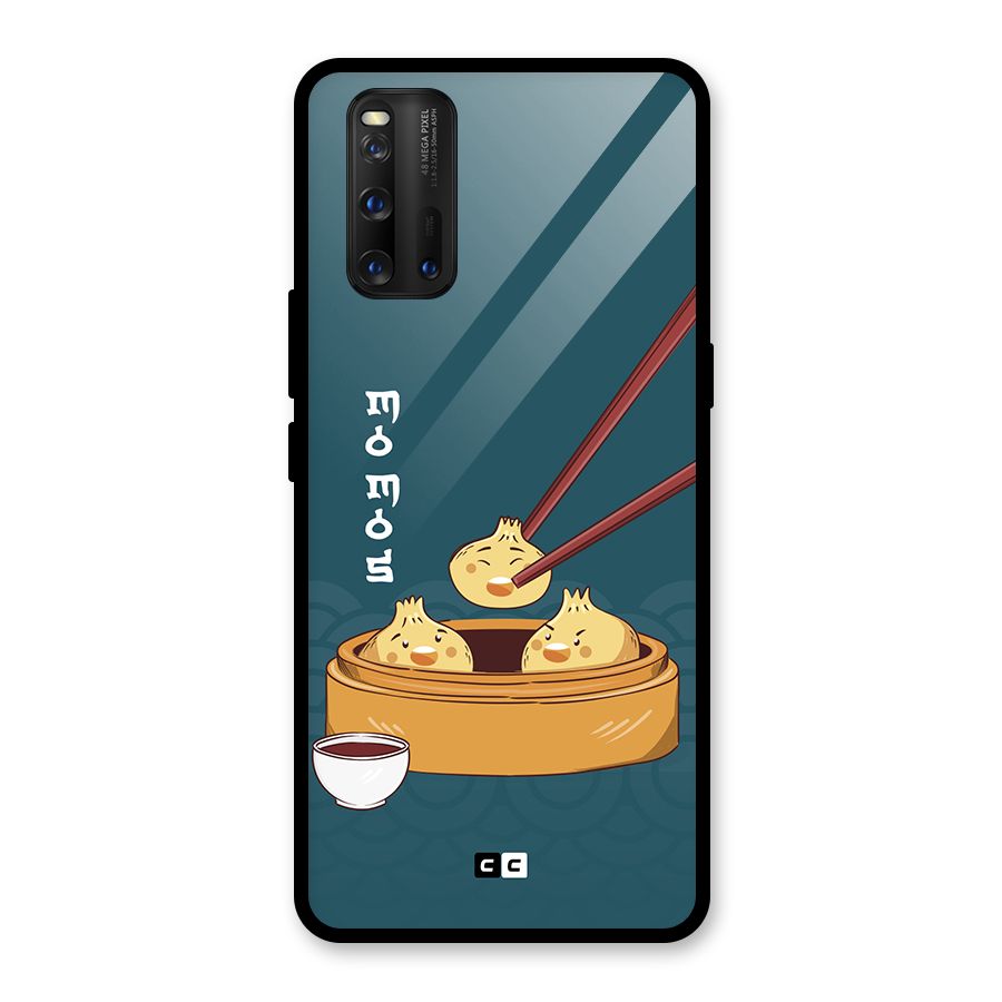 Momos Lover Glass Back Case for Vivo iQOO 3