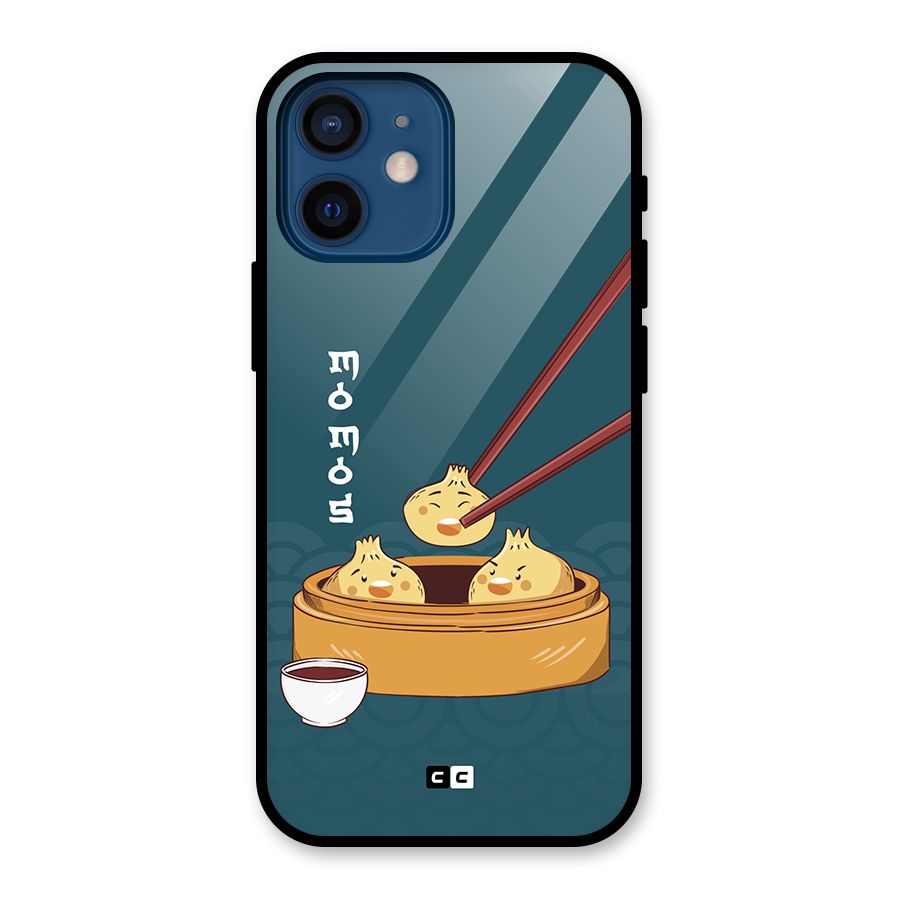 Momos Lover Glass Back Case for iPhone 12 Mini