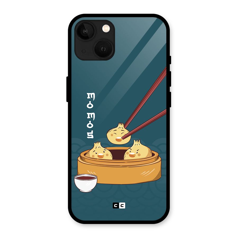 Momos Lover Glass Back Case for iPhone 13