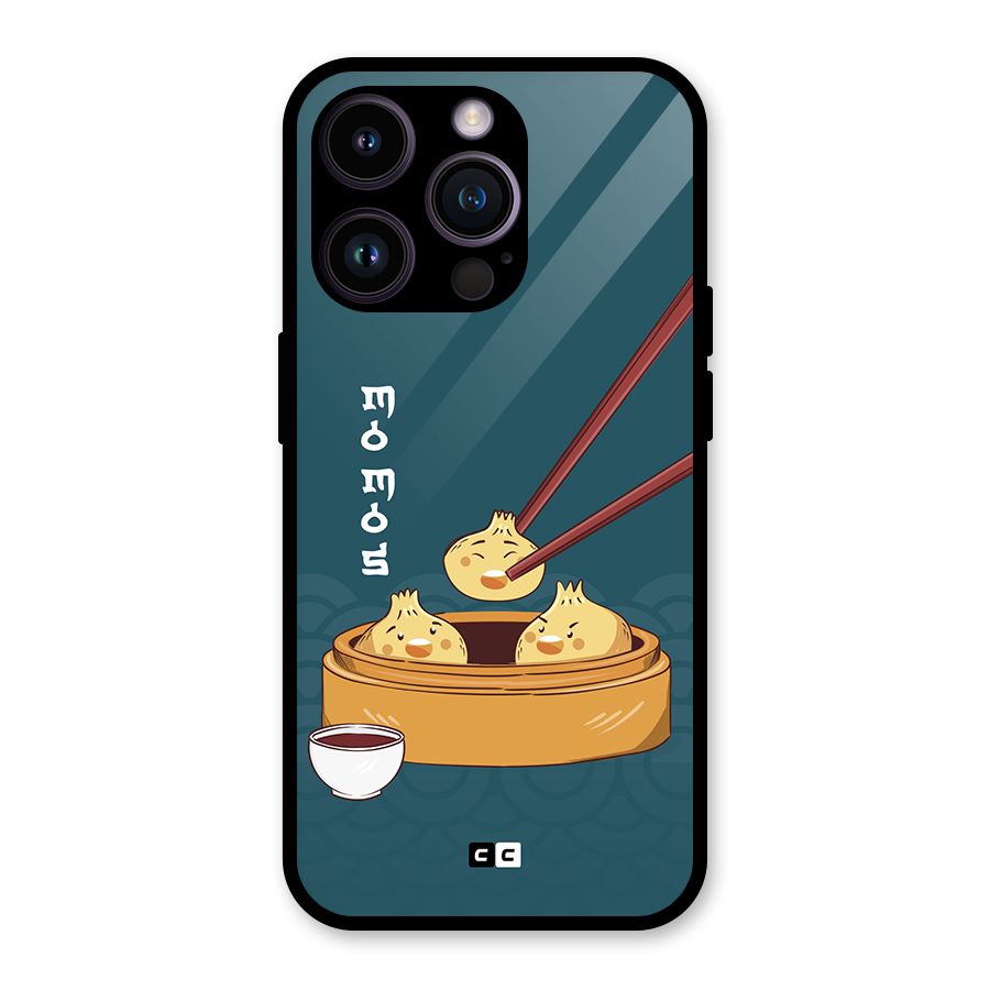 Momos Lover Glass Back Case for iPhone 14 Pro