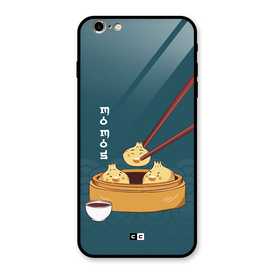 Momos Lover Glass Back Case for iPhone 6 Plus 6S Plus