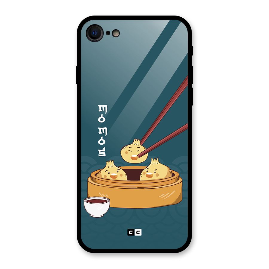 Momos Lover Glass Back Case for iPhone 7