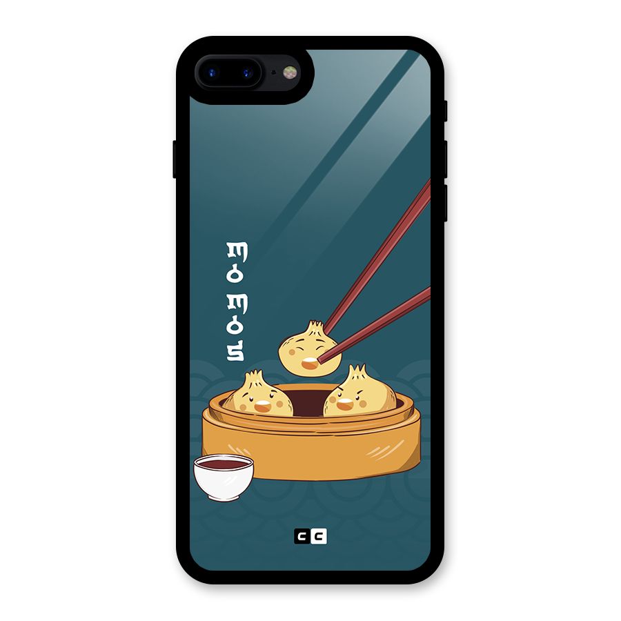 Momos Lover Glass Back Case for iPhone 8 Plus