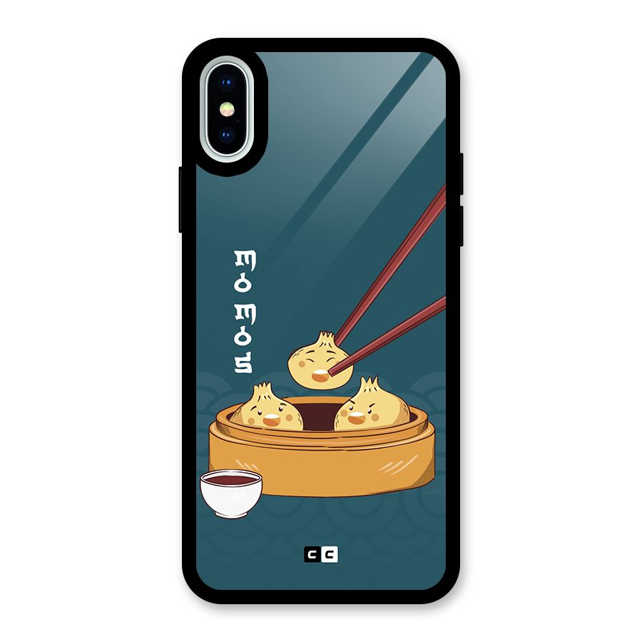 Momos Lover Glass Back Case for iPhone X