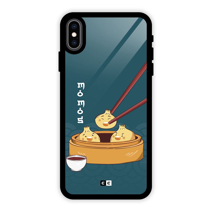 Momos Lover Glass Back Case for iPhone XS Max