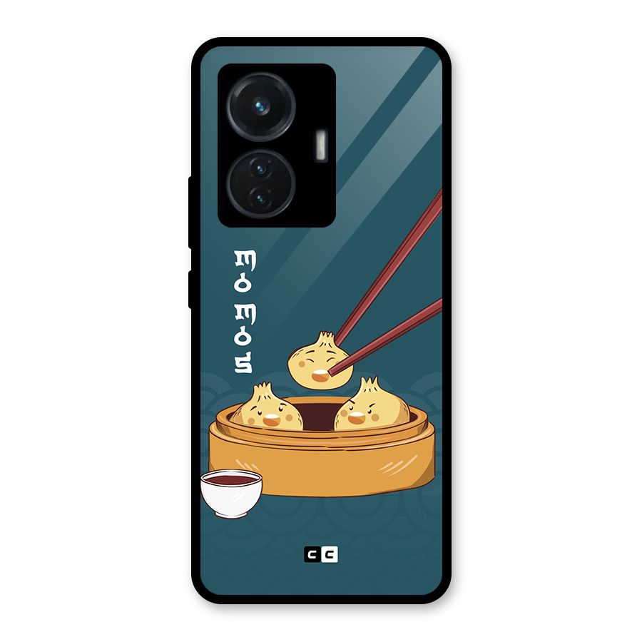 Momos Lover Glass Back Case for iQOO Z6 44W