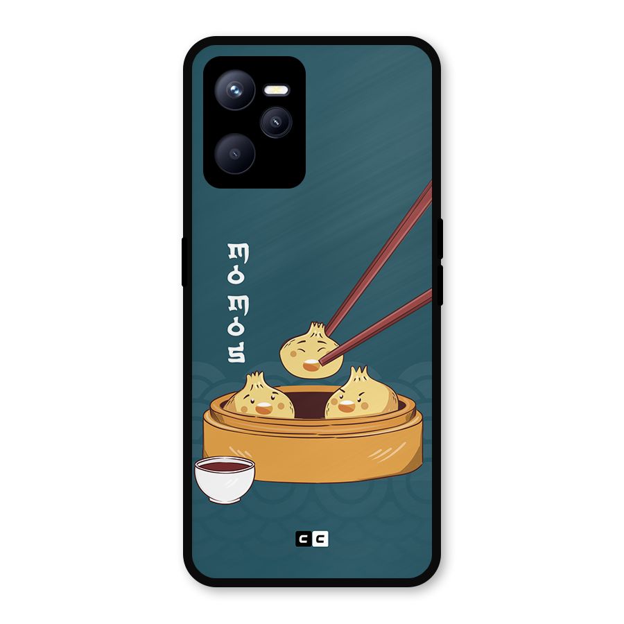 Momos Lover Metal Back Case for Realme C35