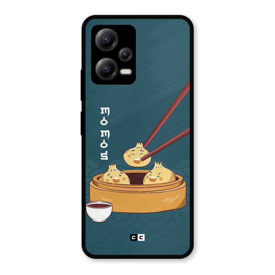 Momos Lover Metal Back Case for Redmi Note 12 5G