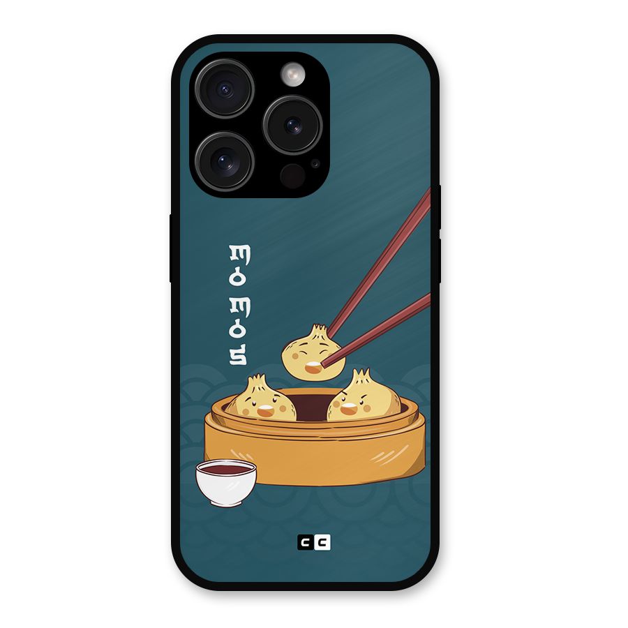 Momos Lover Metal Back Case for iPhone 15 Pro