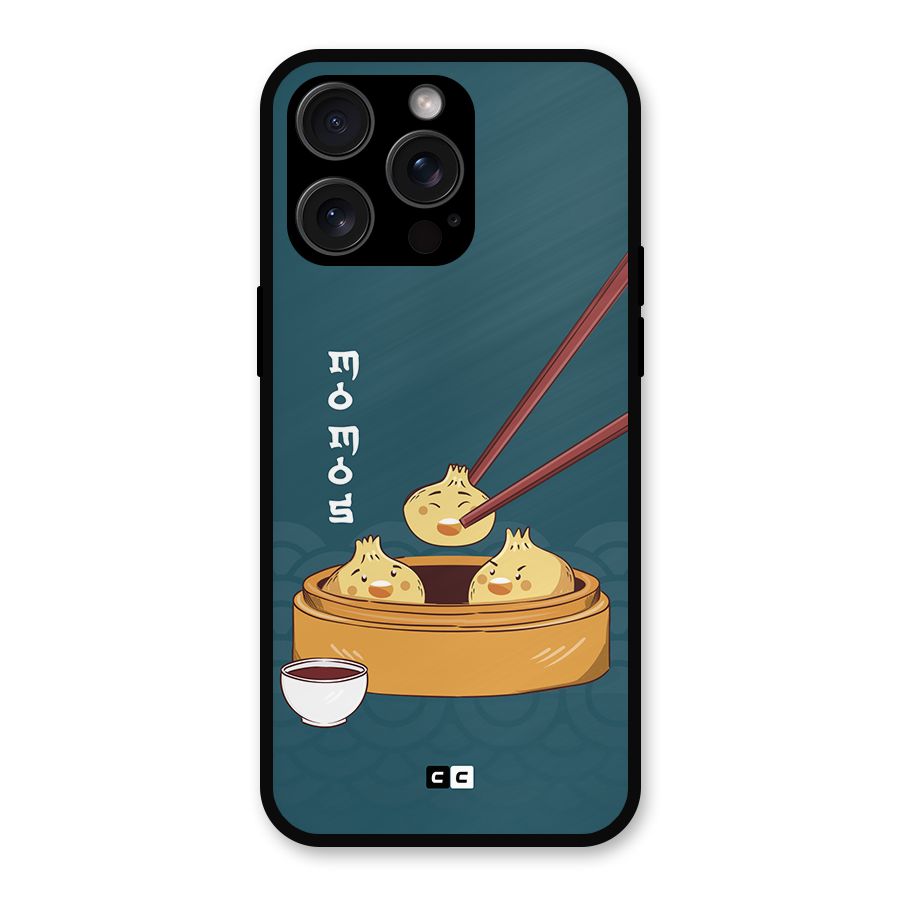 Momos Lover Metal Back Case for iPhone 15 Pro Max