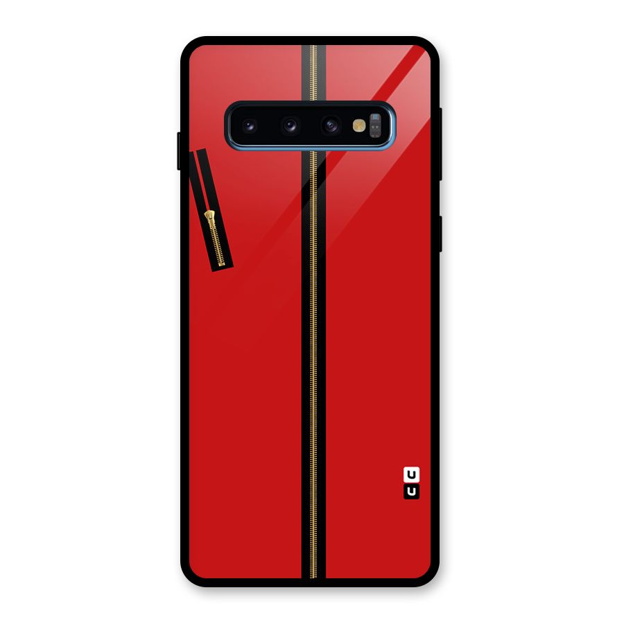 Money Heist Dress Code Minimalist Glass Back Case for Galaxy S10