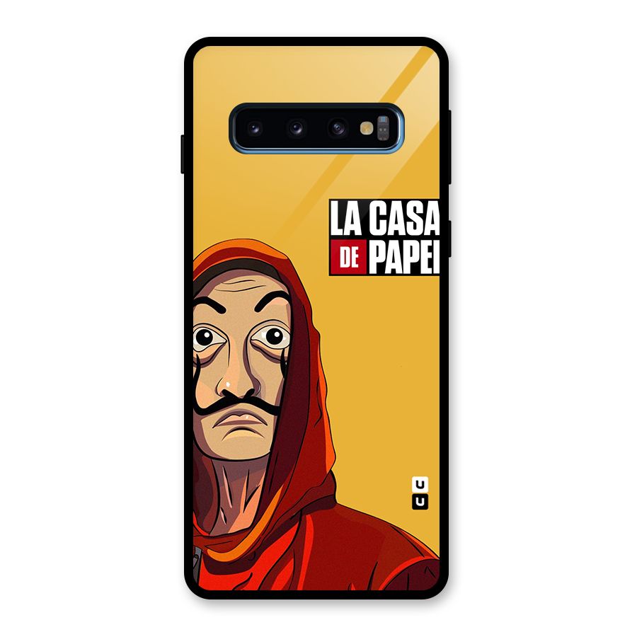 Money Heist La Casa De Papel Glass Back Case for Galaxy S10
