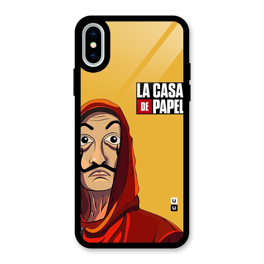 Money Heist La Casa De Papel Glass Back Case for iPhone X